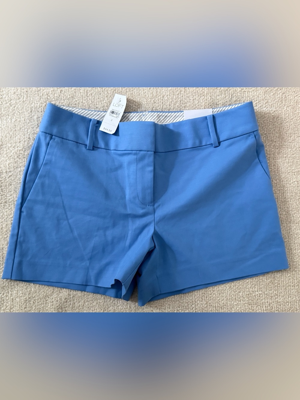 LOFT Riviera Shorts Size 2 Blue NWT